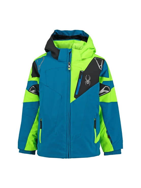 Wapenstilstand geest Ideaal Spyder Concept blauw met groene ski jas - Sport-Kids