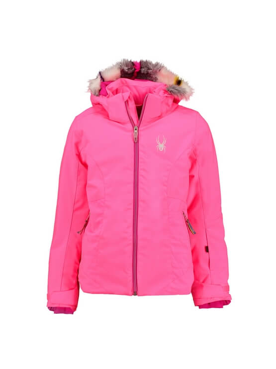Kakadu monster aanvulling Mooie roze ski jas | Met sneeuwvanger | Sport-Kids.nl